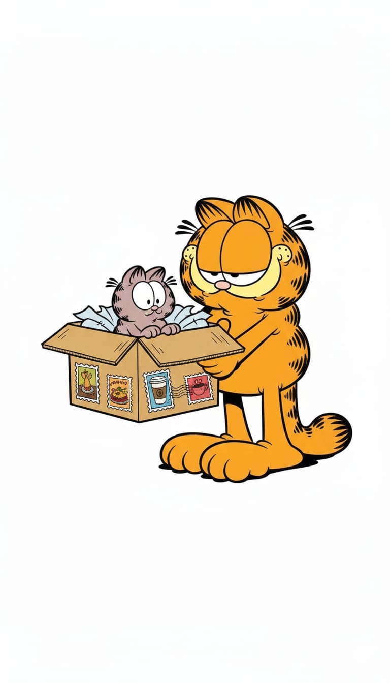 garfield ve kedi