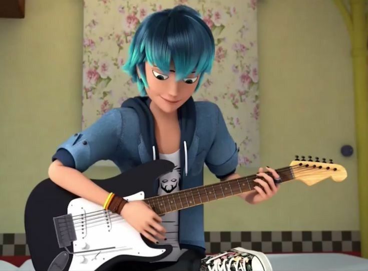 Luka gitar çalıyor